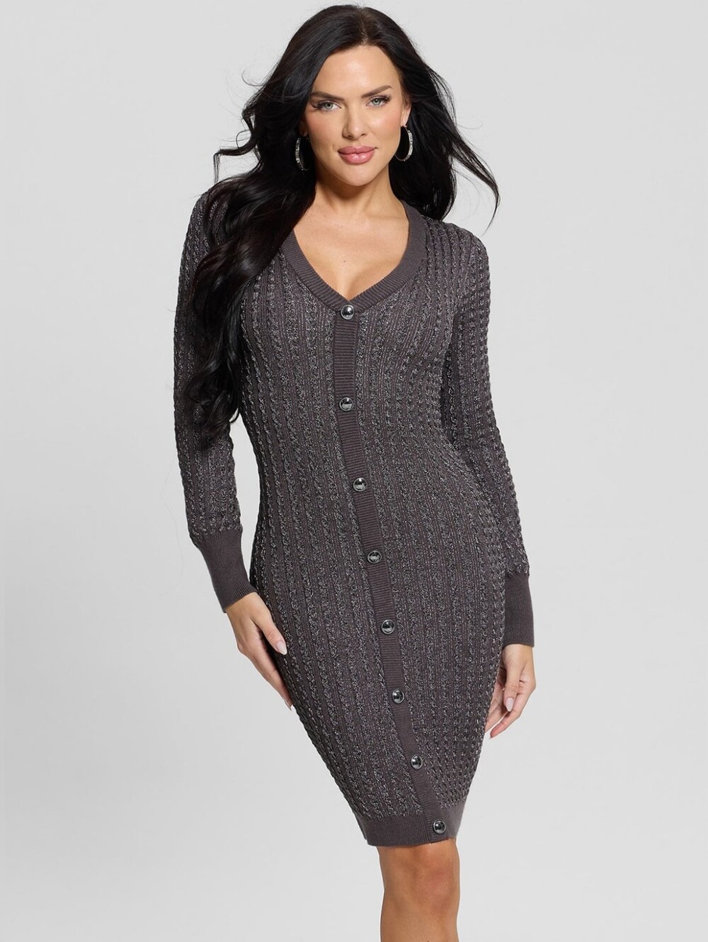 GUESS Josie Button sweater dress